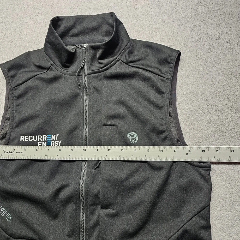 NWT Mountain Hardwear Gore-Tex Infinium Vest Mens Small P Black Softshell OM8959